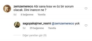 Sagopa Kajmer mahlaslı rapçi Yunus Özyavuz, bir Instagram paylaşımının altında sorulan soruları yanıtladı. Ünlü sanatçı, ‘Dini inancın ne?’ sorunu ‘yok’ şeklinde cevapladı