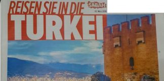 Sabah Almanya gazetesi “Tatil demek Alanya demek” sloganıyla Alanya’ya geniş yer verdi.