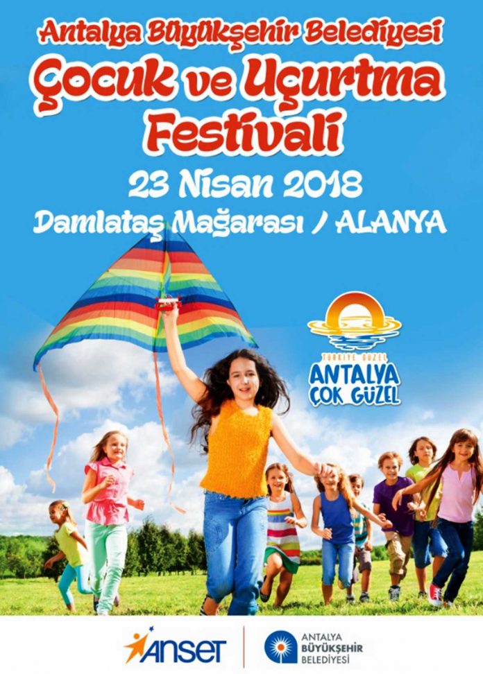 Antalya Büyükşehir Belediyesi, ‘23 Nisan Ulusal Egemenlik ve Çocuk Bayramı’ dolayısıyla Antalya ve ilçelerinde ‘Çocuk ve Uçurtma Festivali’ düzenleyecek.